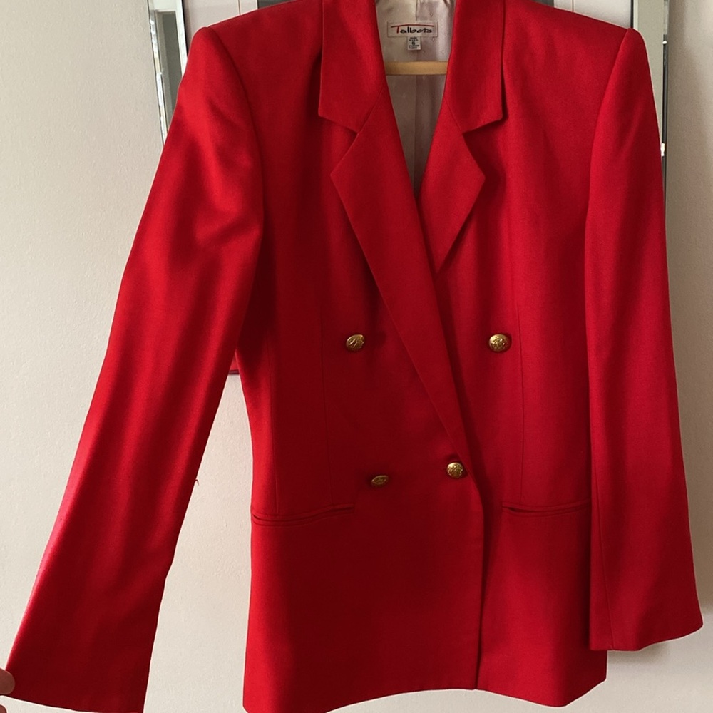 Talbots linen blend blazer
